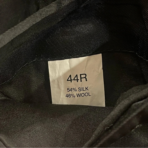 Jos A Bank Men’s 44R Blazer Jacket Houndstooth Silk/Wool Blend Business Career - Picture 5 of 11